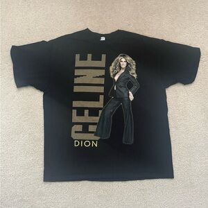 Celine Black World Tour Tee